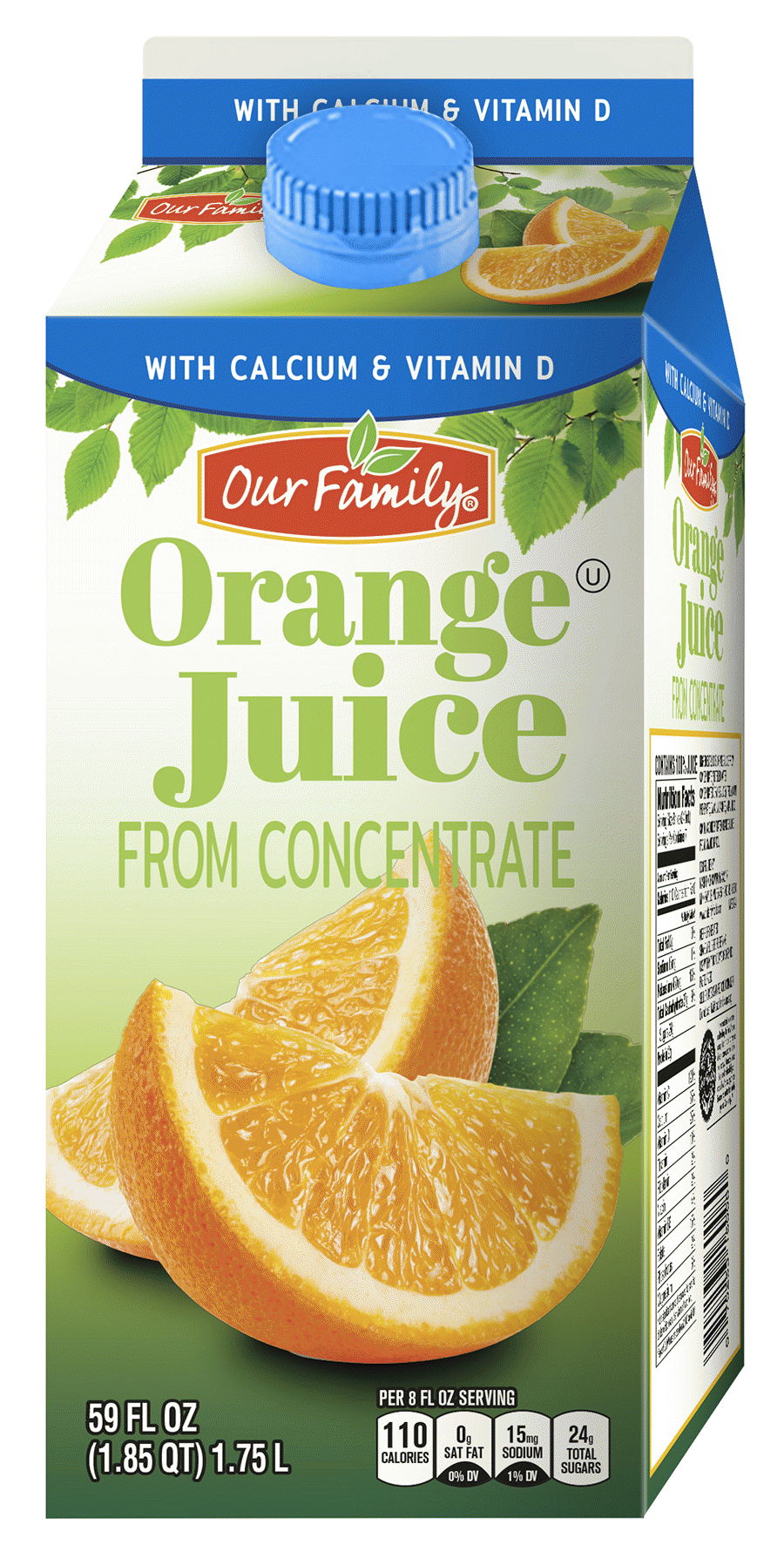 Our Family  orange juice with calcium & vitamin d from concentrate Full-Size Picture